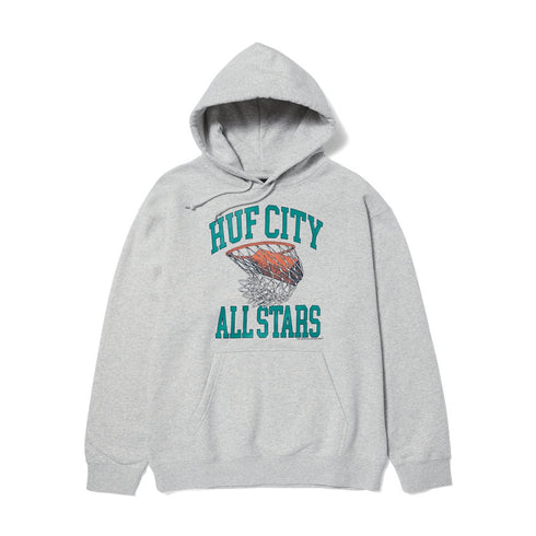 Huf Swish Hoodie Sweat A Capuche - Heather Grey - Streetart.fr